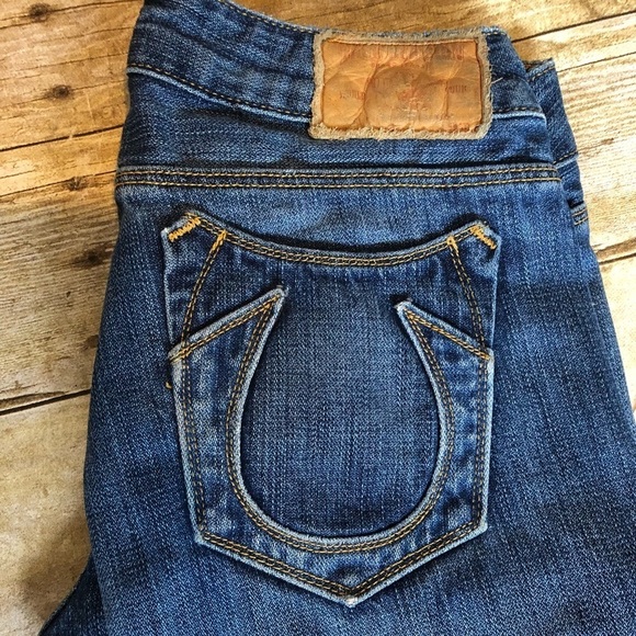 True Religion Jennie Skinny Distressed Jeans Ankle Zip 24 - Picture 2 of 8